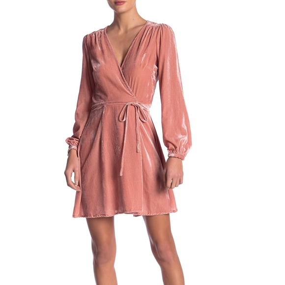 Duchess Velvet Wrap Dress - Picture 1 of 4